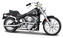 Maisto - HD - Motocykl - 1984 FXST Softail®, matně černá, 1:18