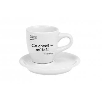Oxalis Baťa espresso šálek 0,05 l – motto - Co chceš - můžeš!