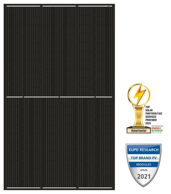 Solarmi solární panel Amerisolar Mono 385 Wp černý 120 článků (MPPT 35V)
