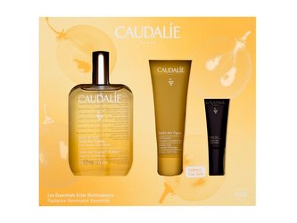 Caudalie Soleil Des Vignes tělový olej Soleil Des Vignes Oil Elixir 100 ml + sprchový gel Soleil Des Vignes Shower Gel 50 ml + oční krém Premier Cru The Eye Cream 5 ml