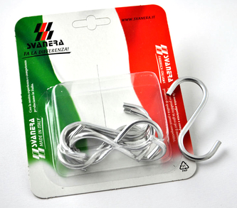 Háček S chrom 6ks 6,5cm  SVANERA CUCINA 8791