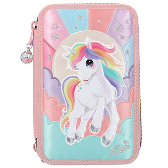 Penál s výbavou Ylvi, Duhový s jednorožcem, 3 patra Penál s výbavou Ylvi, Duhový s jednorožcem, 3 patra