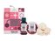 The Body Shop Cherries & Cheer sprchový gel Cherries & Cheer Shower Gel 60 ml + tělové máslo Cherries & Cheer Body Butter 50 ml + žínka