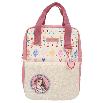 Batůžek Top Model, Růžový, vlněný motiv, Talita