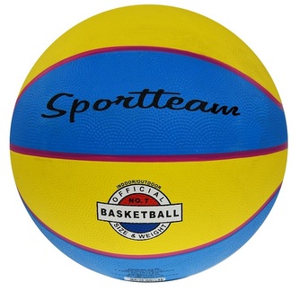 Basketbalový míč SPORTTEAM® žluto-modrý Basketbalový míč SPORTTEAM® žluto-modrý