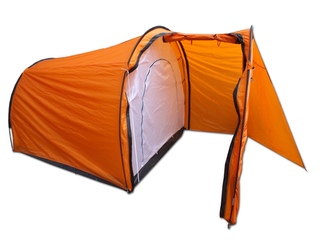 Stan pro 3osoby BIKER, dvojpláštový s předsíňkou pro motocykl Stan pro 3osoby BIKER, dvojpláštový s předsíňkou pro motocykl