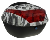 Zadní kufr k elektroskútru RACCEWAY® E-BABETA®, maskáč černý