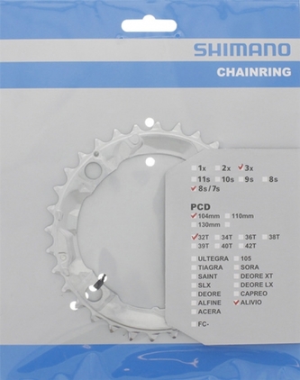 převodník 32z Shimano Alivio FC-M415 3x7/8 4 díry
