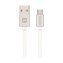 Swissten Datový Kabel Textile Usb / Micro Usb 2,0 M Stříbrný