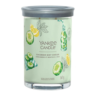 Svíčka ve skleněném válci Yankee Candle, Okurková limonáda s mátou, 567 g