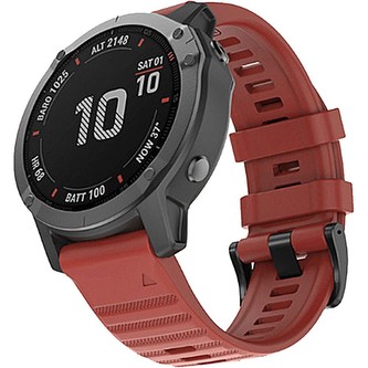 RhinoTech silikonový řemínek outdoor pro Garmin QuickFit 26mm červený