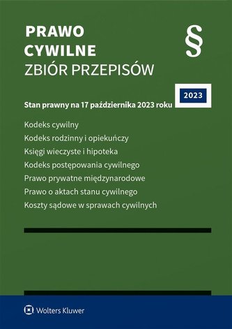Prawo cywilne. Zbiór przepisów w.62 Prawo cywilne. Zbiór przepisów w.62