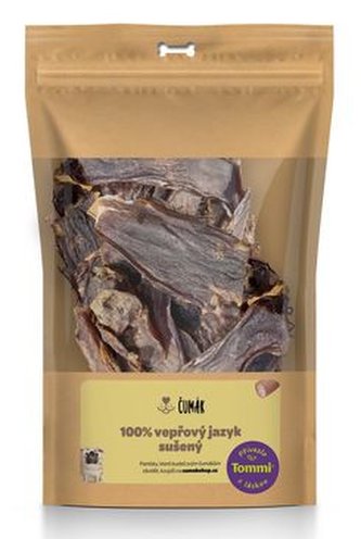 Pochoutka ČUMÁK Vepřový jazyk sušený 100g Pochoutka ČUMÁK Vepřový jazyk sušený 100g