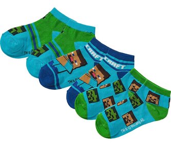 SADA 3 KS PONOŽKY MINECRAFT - velikost 27-30