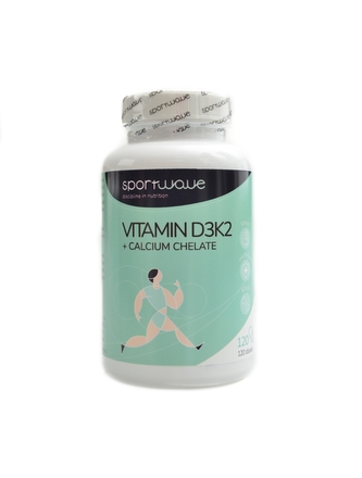 Sportwave - Vitamín D3K2 + Calcium chelate 120 kapslí Sportwave - Vitamín D3K2 + Calcium chelate 120 kapslí