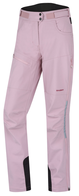 Dámské softshell kalhoty Keson L faded pink - L