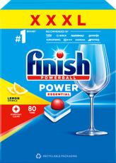 Finish tablety do myčky All in 1 Power Essentials Lemon, 80 ks