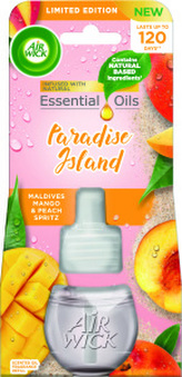 Air Wick osvěžovač vzduchu Electric Mango a broskev z Malediv náplň, 19 ml