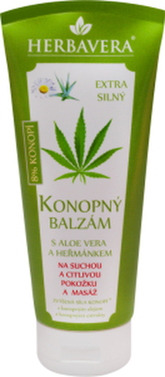 Herbavera Konopný balzám s aloe vera, 200 ml