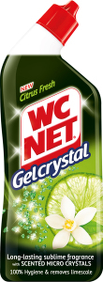 WC NET Gel Crystal Citrus Fresh WC gel, 750 ml