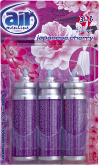 Air Menline Japanese Cherry Refill  náplň do osvěžovač vzduchu 3× 15 ml