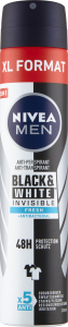 Nivea Men Black & White Invisible Fresh pánský antiperspirant, 200 ml