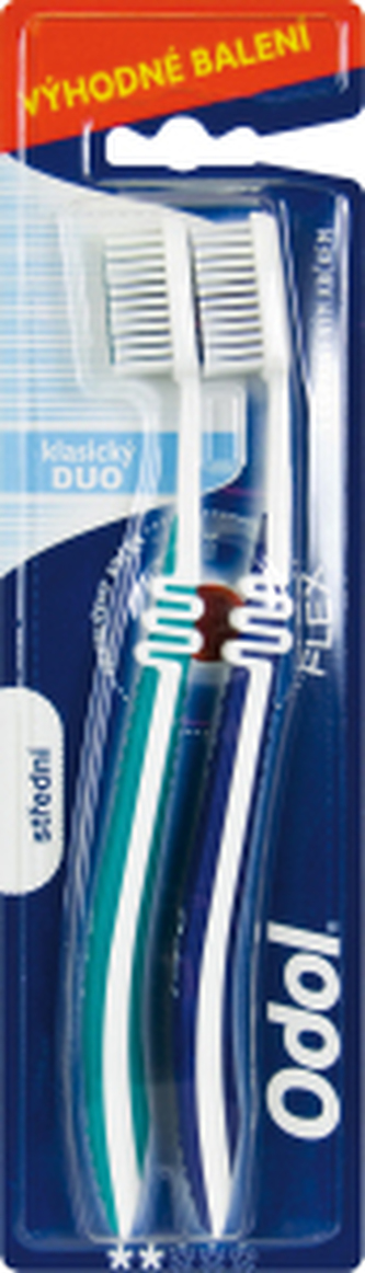 Odol klasický zubní kartáček, středně měkký, 2 ks