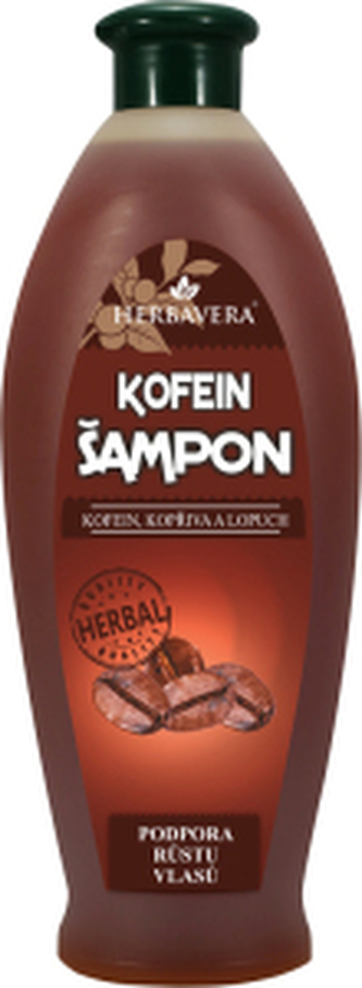 Herbavera Kofeinový šampon proti padání vlasů, 550 ml