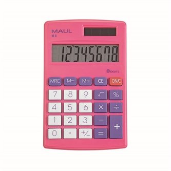 Kapesní kalkulačka MAUL M8 - 8 míst, růžová
