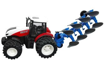 Zemědělský traktor s pluhem 2,4 GHz RTR 1:24