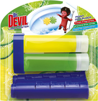 Dr. Devil Point Lime Twister, WC Duo blok, 65 ml