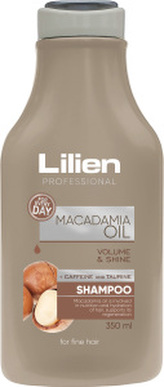 Lilien Macadamia Oil šampon pro jemné vlasy, 350 ml