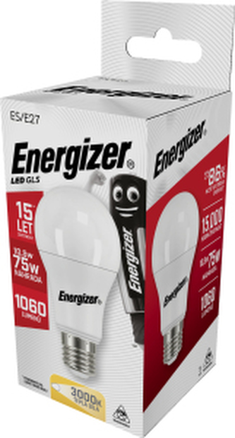 Energizer LED žárovka GLS, E27, teplá bílá, 12 W jako 75 W