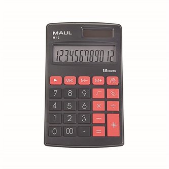 Kalkulačka "M 12", kapesní, 12 číslic, MAUL 7261490