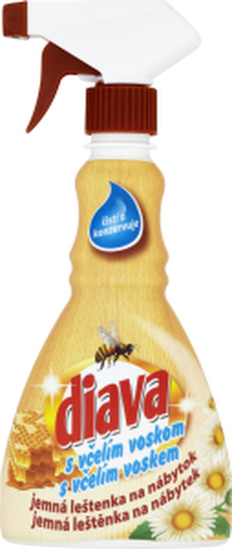 Diava s včelím voskem, pro čištění a leštění nábytku, konzervuje, 300 ml