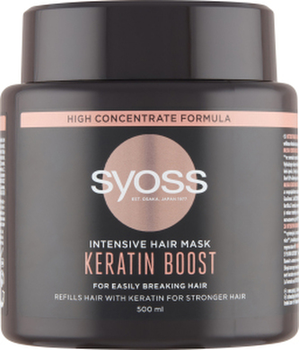 Syoss vlasová maska Keratin Boost intenzivní, 500 ml