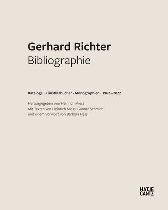 Gerhard Richter. Bibliographie