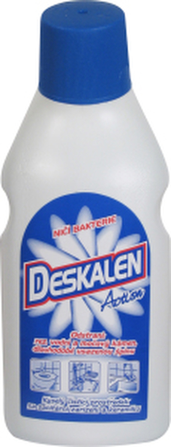 Deskalen tekutý čistič WC s bělící přísadou, 480 g