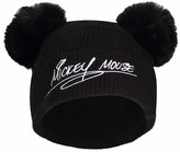 Zimní čepice s bambulkami Disney|Mickey Mouse: Nápis (univerzální)