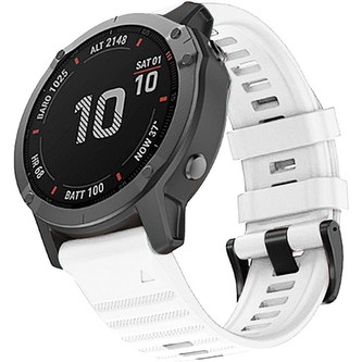 RhinoTech řemínek pro Garmin QuickFit silikonový outdoor 26mm bílý