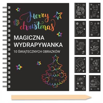 Magiczne obrazki do wydrapywania Merry Christmas Magiczne obrazki do wydrapywania Merry Christmas