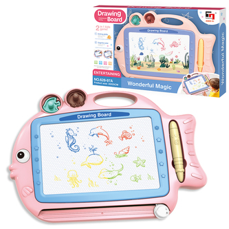 SPARKYS - Kreslící tabulka rybka 2v1 - oboustranná