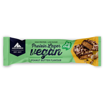Multipower Vegan Protein Layer 55 g peanut butter (arašídové máslo)