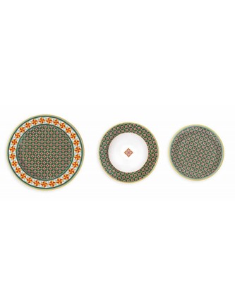 Jídelní porcelánová 18-ti dílná sada talířů LE CEMENTINE GIRANDOLA BRANDANI