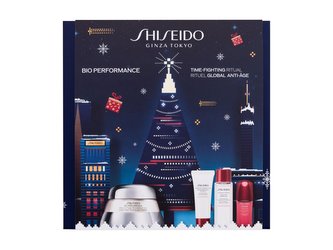 Shiseido Bio-Performance denní pleťový krém Bio-Performance Advanced Super Revitalizing Cream 50 ml + čisticí pleťová pěna Clarifying Cleansing Foam 15 ml + pleťová voda Treatment Softener 30 ml + pleťové sérum Ultimune Power Infusing Concentrate 10 ml