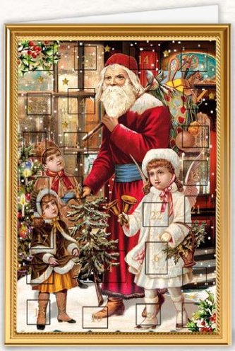 QUIRE PUBLISHING Přání adventní kalendář WF451 QP  - vánoční