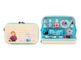 Lip Smacker Disney Frozen rtěnka 2 x 1 g + lesk na rty 2 x 1 g + lak na nehty 2 x 4 ml + paletka rozjasňujících krémů 4 g + aplikátor + klíčenka + pouzdro