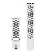RhinoTech sportovní řemínek pro Apple Watch 38 / 40mm Bílo-černá