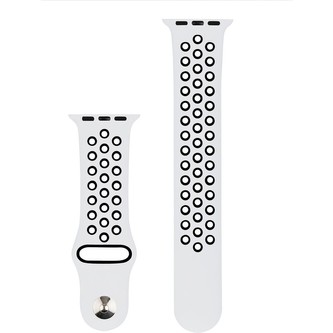RhinoTech sportovní řemínek pro Apple Watch 38 / 40mm Bílo-černá