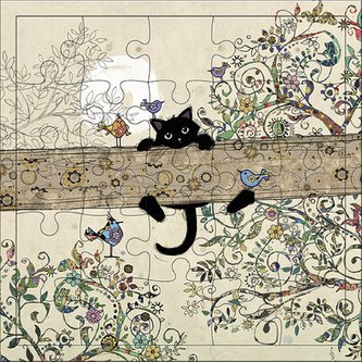 PUZZLE PUZ34H01 BUG ART KIUB